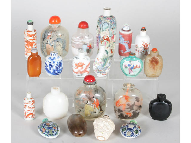 Twenty various Chinese snuff bottles