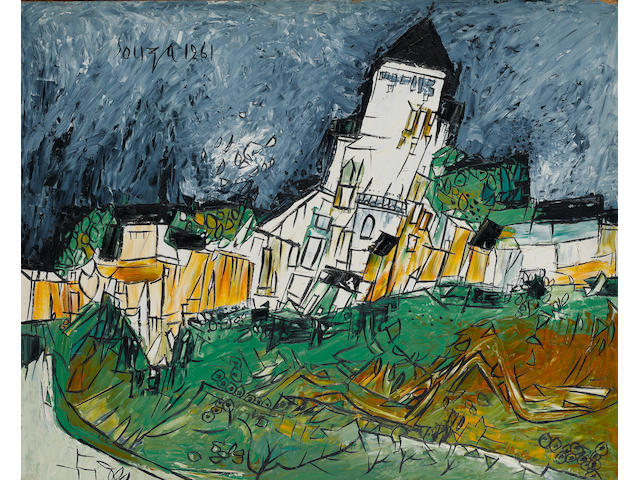 Francis Newton Souza (India, 1924-2002) Landscape