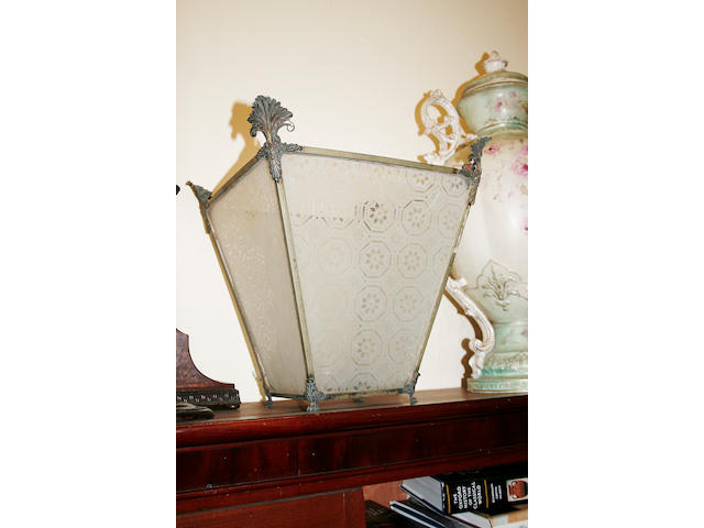 An anodised hall lantern