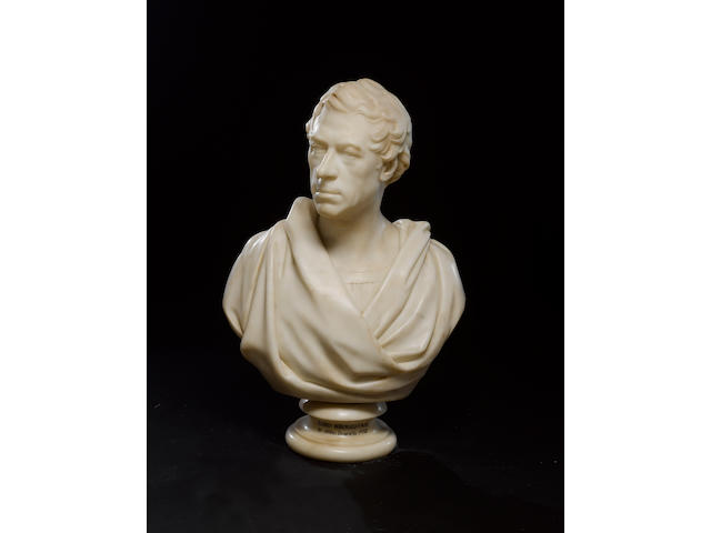Henry Brougham (1778-1868) Marble portrait bust by John Francis (1780-1861)