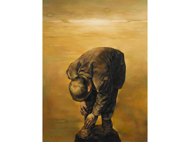 Su Xinping (b.1960) Enshrouded in Difficulty #1 129.5 x 96.5 cm. (51 x 38 in.)