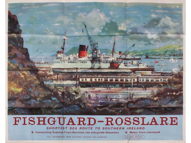 Fishguard-Rosslare Shortest Sea Route To Southern Ireland BR(W) qr John S Smith, 1960.
