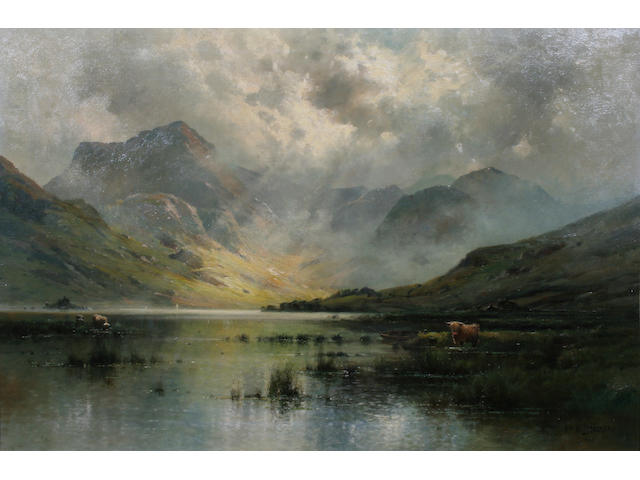 Alfred Fontville de Breanski (British, 1877-1957) 'In the Highlands - Sunshine and Showers'