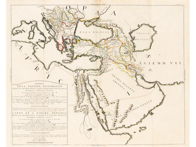 MARSIGLI (LUIGI FERNANDO) L'Etat militaire de l'empire ottoman, ses progr&#233;s et sa d&#233;cadence, 2 vol. in one