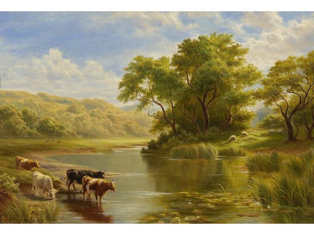 Walter J. Watson (British, born 1879) "On the Kennet, near Reading, Berkshire",