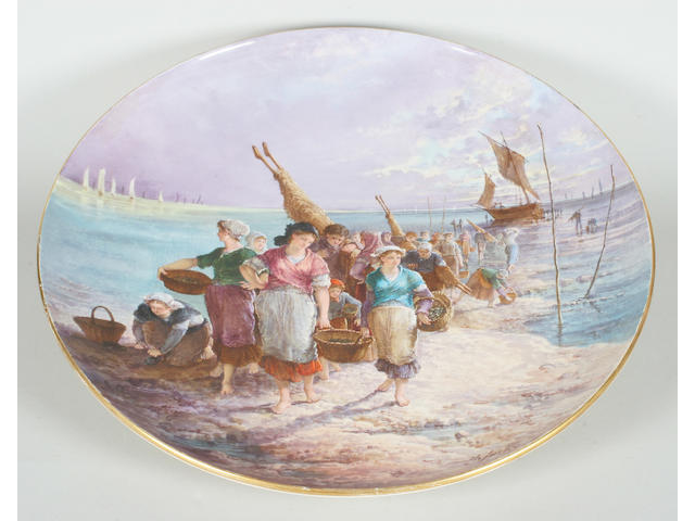 A continental pottery charger,