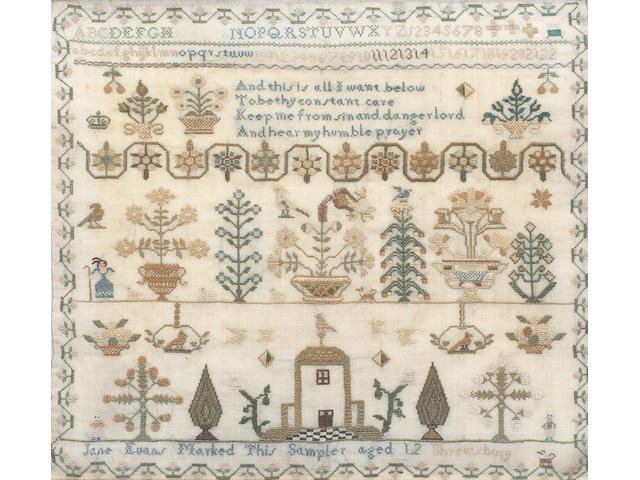 A 19th century sampler