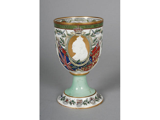 A Copeland Transvaal commemorative goblet circa 1900,