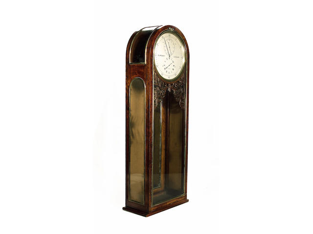 A good mid 19th century signed and dated mahogany arch-topped longcase regulator The dial signed for D&J Wellby Ltd, London No.1900, the movement signed Phillip Brothers, Fecit, London 1846