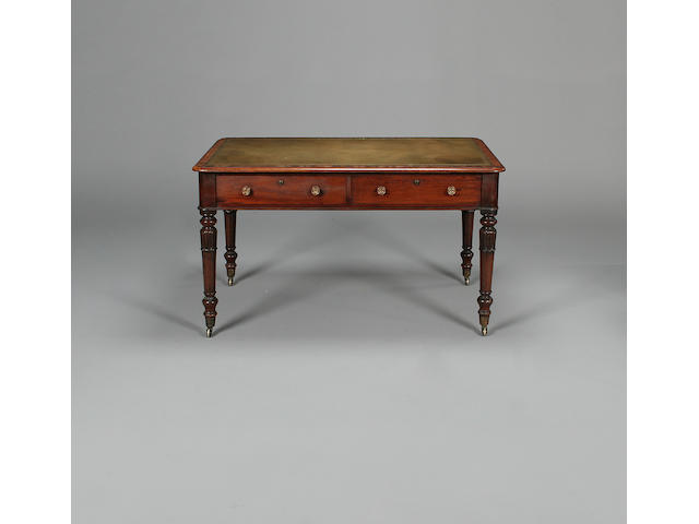 A William IV mahogany library writing tableby Johnstone Jupe & Co