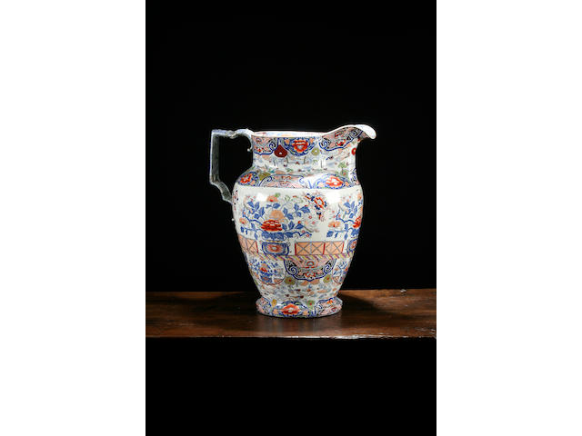 A massive ironstone jug, circa 1840
