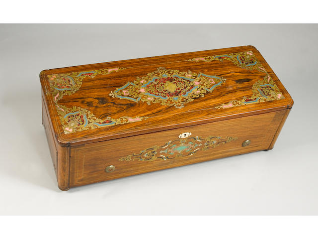 A fine Grand Format Overture cylinder Musical Box by Nicole Freres,