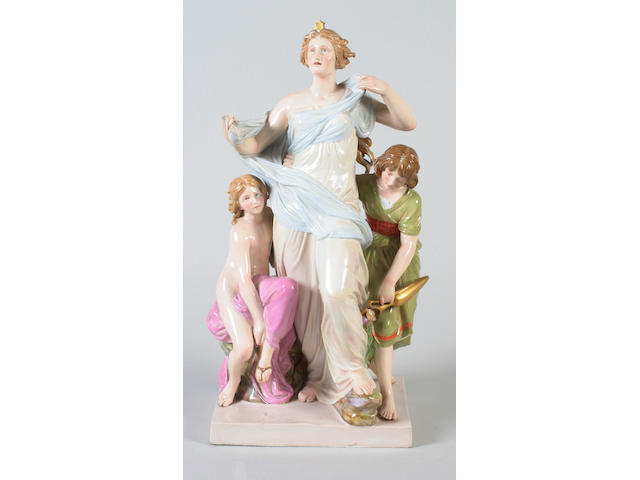 A Meissen figure group emblematic of Morning
