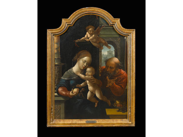 Workshop of Bernaert van Orley (Brussels 1488-1541) The Holy Family 96.4 x 67 cm. (38 x 26 3/8 in.)