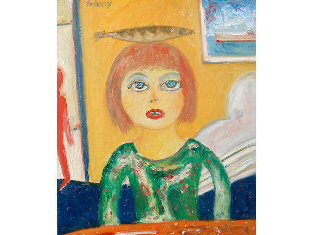 John Bellany, CBE RA HRSA LLD(Lon) (British, born 1942) Woman with fish unframed