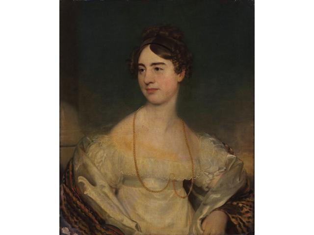 English School (early 19th Century) Portrait of a young lady, 75 x 62cm,