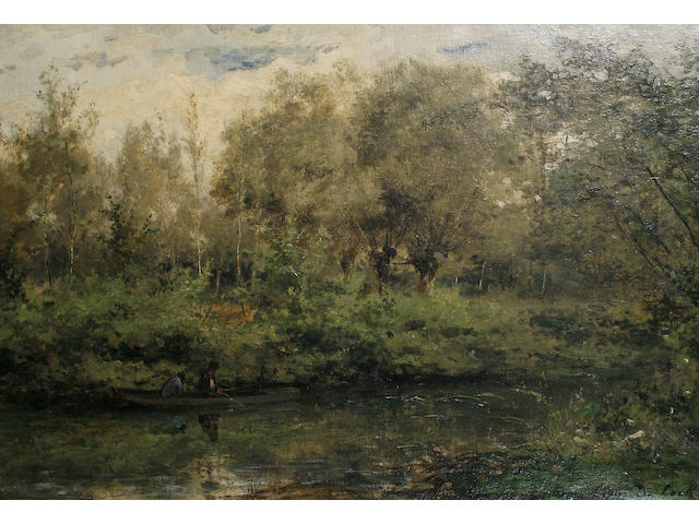 Cesar de Cock (Belgian, 1823-1904) Springtime