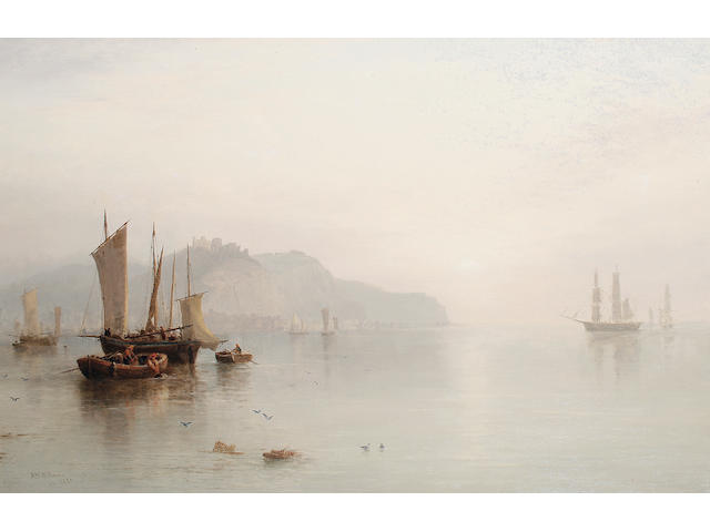 Alfred Walter Williams (British, 1824-1905) 'Off Hastings, Sunrise'