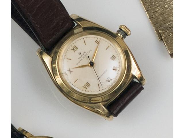 Rolex: An Oyster Perpetual Chronometer 14ct gold gentleman's wristwatch