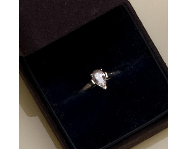 A diamond solitaire ring, by Tiffany & Co.