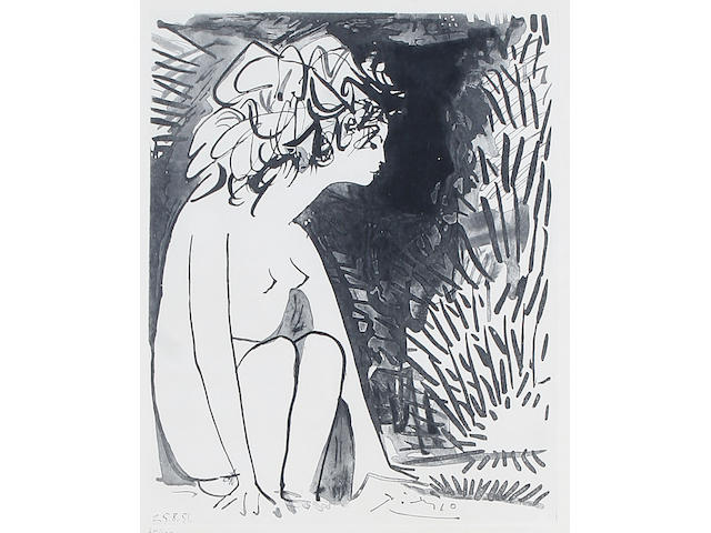 After Pablo Picasso Crouching nude,