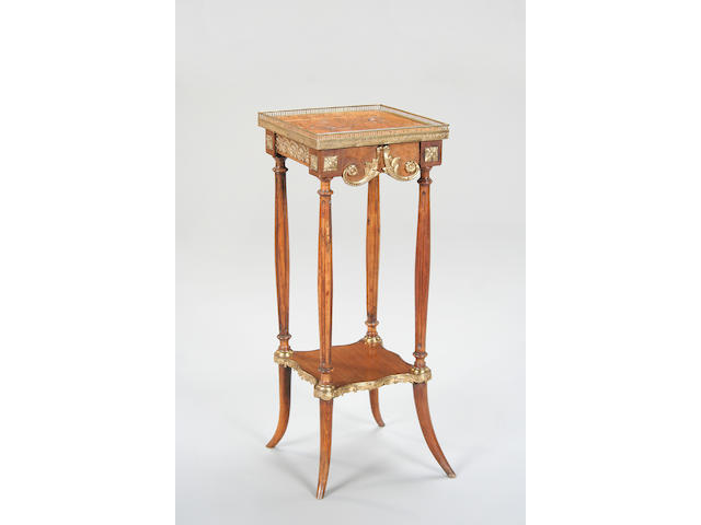 A late 19th/early 20th Century French walnut and beech occasional table,