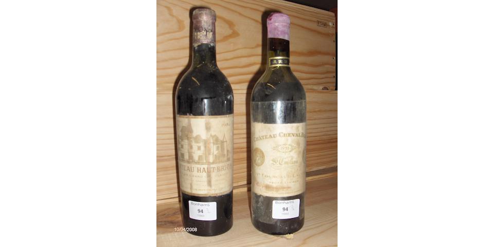 Chateau Cheval Blanc 1953 (1)  Ch&#226;teau Haut Brion 1953 (1)