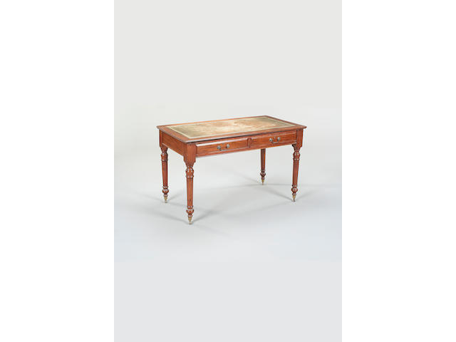 A Victorian mahogany writing desk,