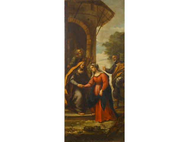 Circle of Francesco Trevisani (Capo d'Istria 1656-1746 Rome) The Visitation; and The Betrothal of th