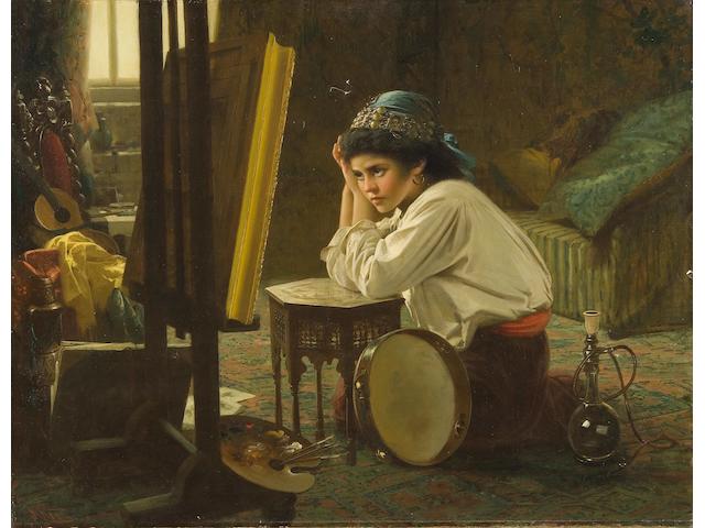 Robert Kemm (British, 1837-1895) The artist's model