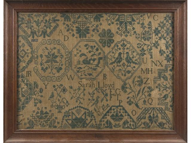 An unusual George III sampler