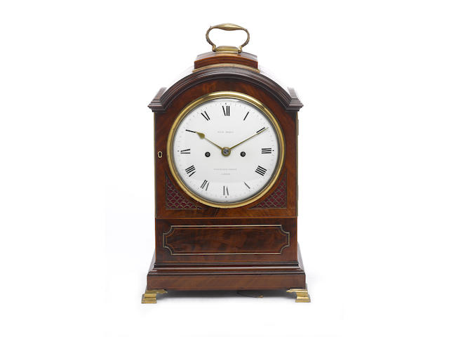 An English mahogany bracket clock Morice, Fenchurch Street, London
