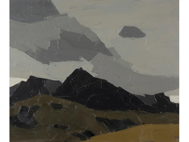 Sir Kyffin Williams, R.A. (British, 1918-2006) Mountain tops