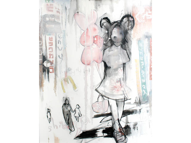 Antony Micallef (British, born 1975) 'Girl with Balloons', 2005