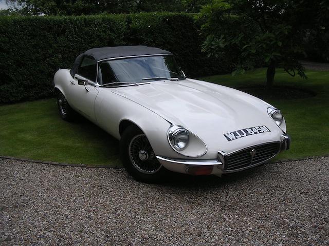 Present owner since 1975,1974 Jaguar E-Type Series III V12 Roadster  Chassis no. 1S2685BW Engine no. 7S15475 SB