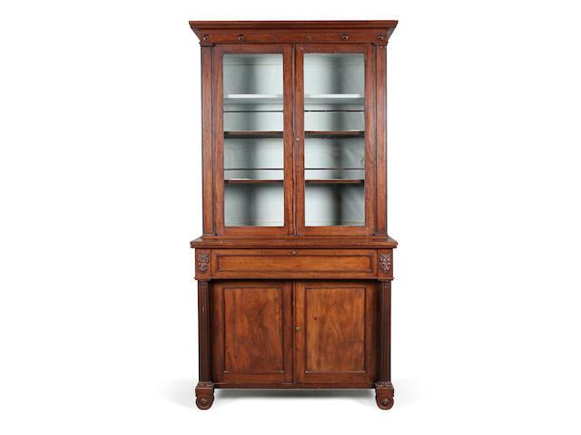 A Regency mahogany secretaire bookcase circa 1820