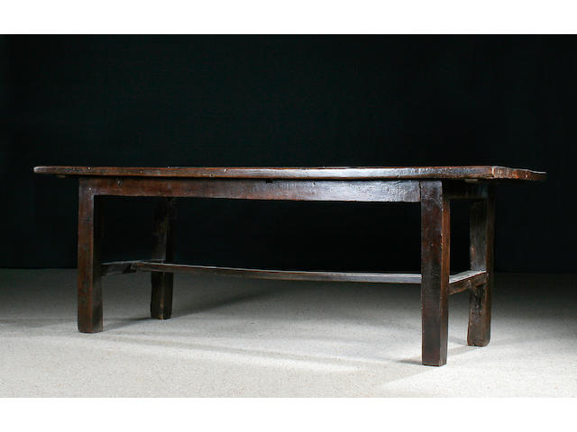A late 18th/early 19th Century oak farmhouse table
