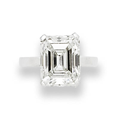 A diamond single-stone ring