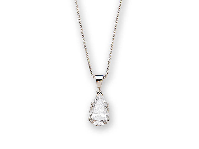 A diamond pendant