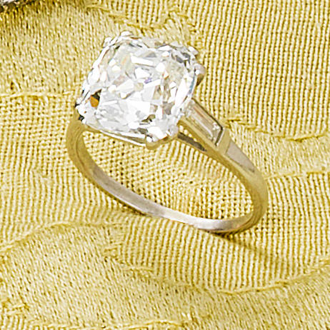 A diamond single-stone ring