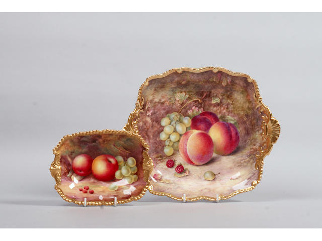 A Royal Worcester square dish