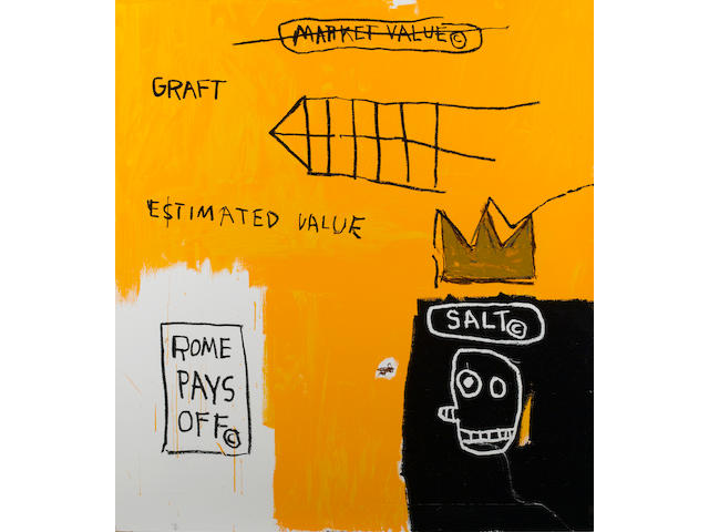 Jean-Michel Basquiat (American, 1960-1988) 'Rome Pays Off', 2004