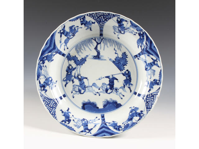 A Chinese blue and white bowl