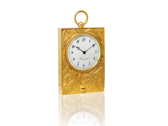 Breguet. A very rare brass and gold manual wind Art Noveau-style wall clock Case no. B1184, Circa 1920s