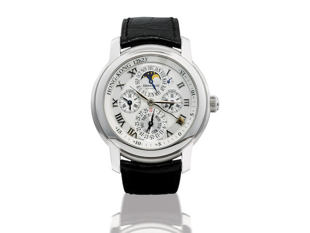Audemars Piguet. A very fine and rare 18ct white gold automatic equation of time perpetual wristwatchJules Audemars Equation of Time, Ref: 26003BC, Case no. 64948, Circa 2007