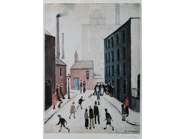 Laurence Stephen Lowry R.A. (British, 1887-1976) "Industrial Scene",