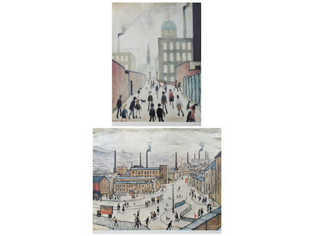 Laurence Stephen Lowry R.A. (British, 1887-1976) "Huddersfield", limited edition colour print, signed in pencil, with blindstamp, from the edition of 850, unframed