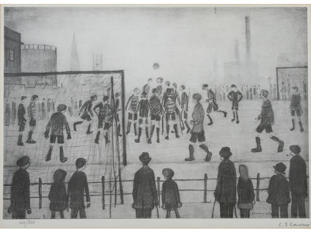 Laurence Stephen Lowry R.A. (British, 1887-1976) "The Football Match",