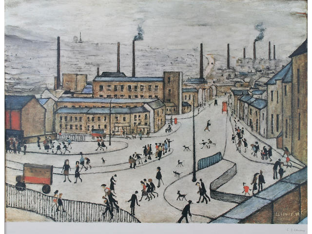 Laurence Stephen Lowry R.A. (British, 1887-1976) "Huddersfield",