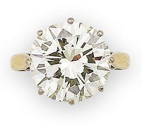 A diamond single-stone ring